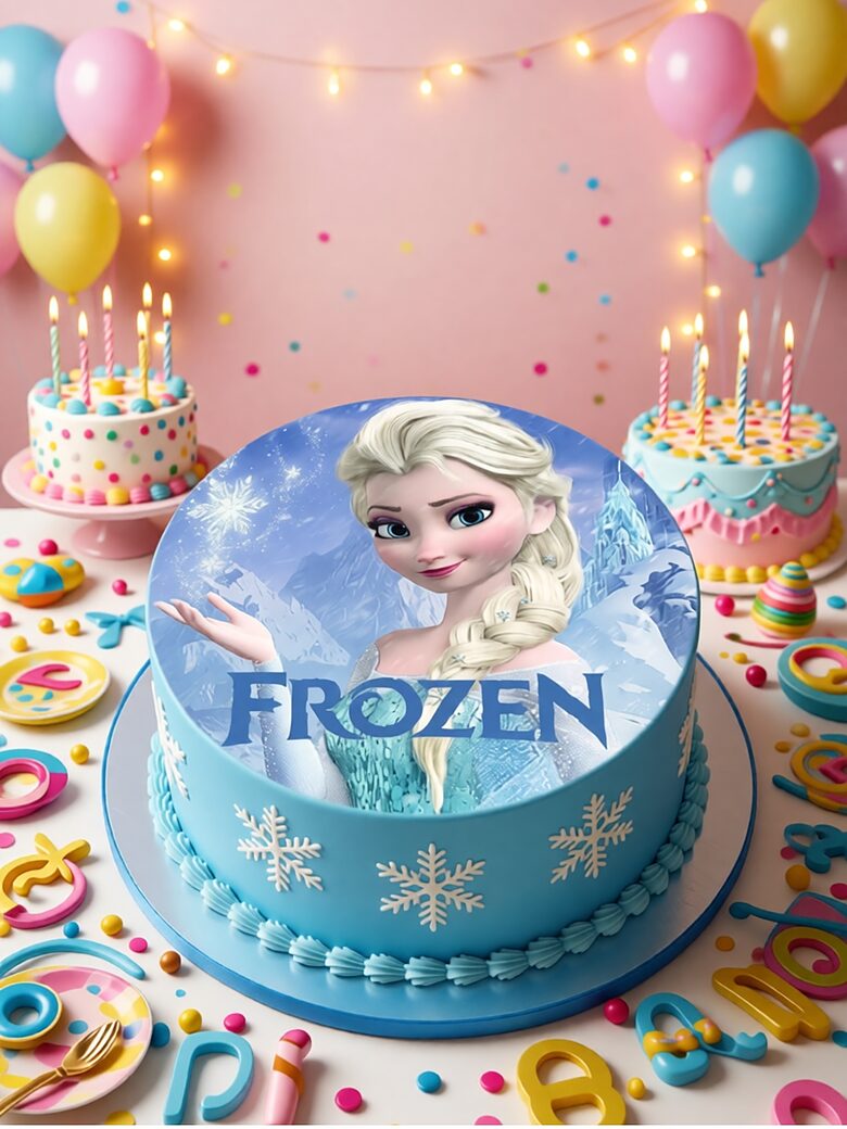 Frozen Edible Cake Toppers | Various Designs & Circle Sizes | A4 Sheet